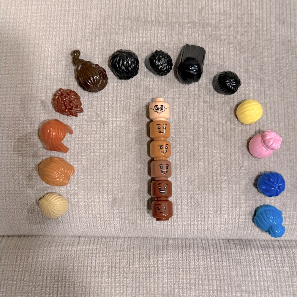 Lego Heads and Hair